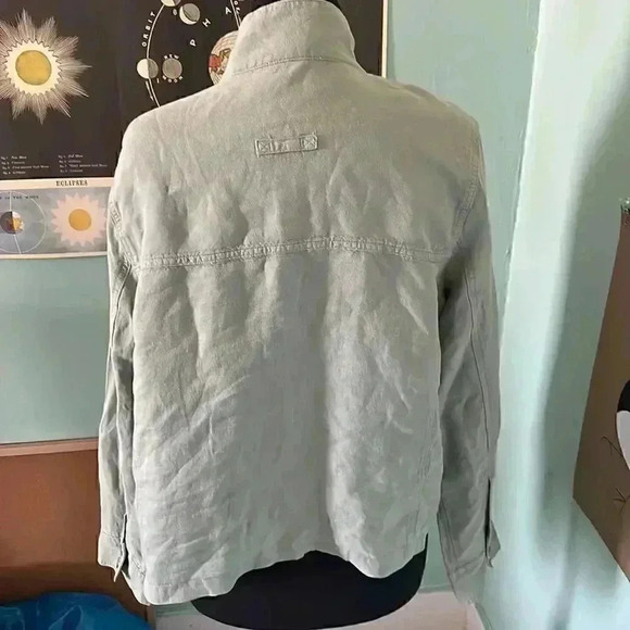 Christian Siriano Linen light jacket with snaps XL - Picture 3 of 6